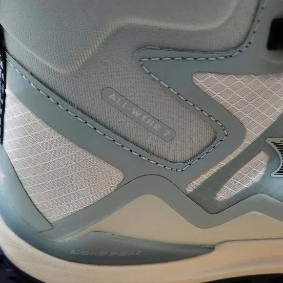 Altra Lone Peak Mid All Weather Trail Light Blue Running Shoes Women Size 9.5 - Picture 7 of 9